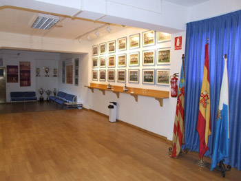 Antepalco del estadio